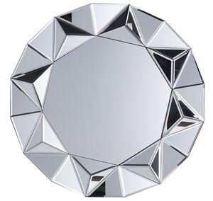 Specchio da parete in argento ø70 cm Beliani