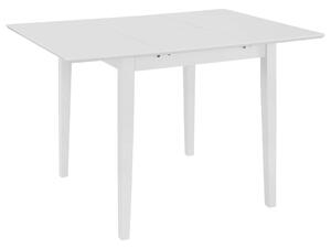 Tavolo da Pranzo Estensibile Bianco (80-120)x80x74 cm in MDF
