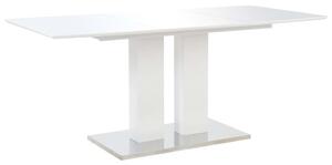 Tavolo da Pranzo Bianco Lucido 180x90x76cm in MDF