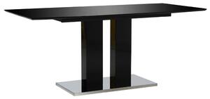 Tavolo da Pranzo Nero Lucido 180x90x76cm in MDF