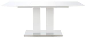 Tavolo da Pranzo Bianco Lucido 180x90x76cm in MDF