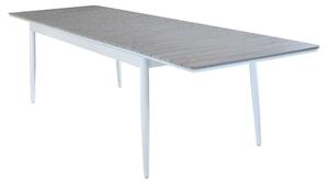 DONATO - set tavolo in alluminio e polywood cm 200/300x90x76 h con 6 sedute