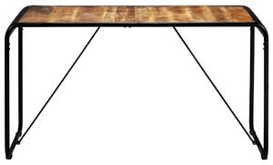Tavolo da Pranzo 140x70x76 cm in Legno Massello di Mango Grezzo