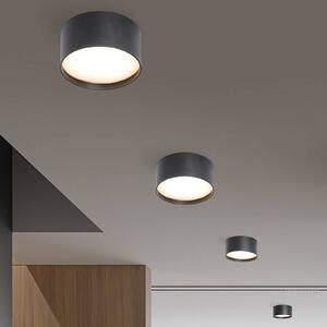Plafoniera LED CMD 9092, Ø 12 cm, antracite, IP44, metallo