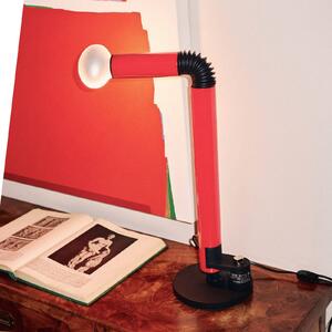 Stilnovo lampada da tavolo Periscopio, rosso, altezza 68 cm, metallo