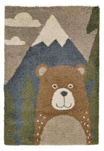 Afk Living Tappeto per bambini Soft Piccolo Orso della Foresta 120x170 cm
