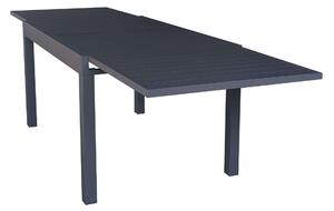 JERRI - tavolo da giardino in alluminio 135/270x90