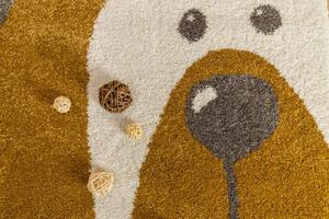 Afk Living Tappeto per bambini Soft Piccolo Orso 2 colori 80x150 cm Beige