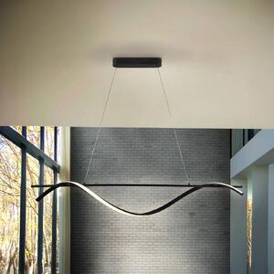 Schuller Valencia Lampada LED a sospensione Boa, nero opaco, metallo