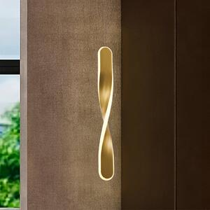 Schuller Valencia Lampada LED a sospensione Twist, a 1 luce, color oro, metallo
