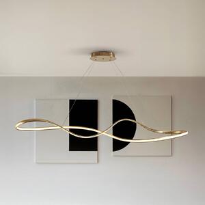 Schuller Valencia Lampada LED a sospensione Lia, color oro, CCT, telecomando, metallo