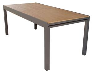 VIDUUS - set tavolo in alluminio cm 160/240x95x75 h con 6 sedute