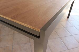 VIDUUS - set tavolo in alluminio cm 160/240x95x75 h con 6 sedute
