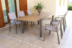 VIDUUS - tavolo da giardino in alluminio 160/240x95