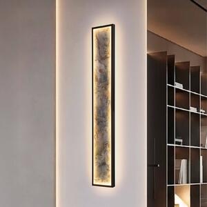 Schuller Valencia Applique a LED Stone, 100 x 15 cm, CCT, nero, metallo