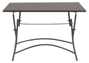 ROMANUS - tavolo in metallo pieghevole da esterno 110x70