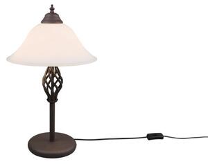 Lampada da tavolo RUSTICA E14 40 W marrone antico