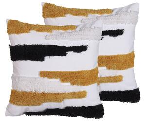 Set di 2 cuscini decorativi multicolore 45 x 45 cm Cuscino per la casa Accessorio per la casa Beliani