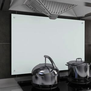 Paraschizzi per Cucina Bianco 90x60 cm in Vetro Temperato