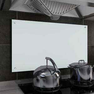 Paraschizzi per Cucina Bianco 90x50 cm in Vetro Temperato