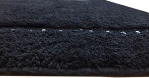 Tappeto bagno in cotone 100% con strass Wallflor Nero 54x90