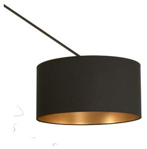 Lampadario LED regolabile con asta GORTA 1xE27/60W/230V nero/oro