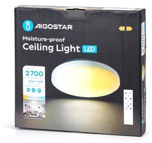 Aigostar - Plafoniera LED da soffitto per bagno/24W/230V 3000K-6500K IP54 + telecomando