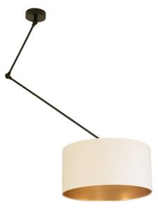 Lampadario LED regolabile a stelo GORTA 1xE27/60W/230V bianco/oro