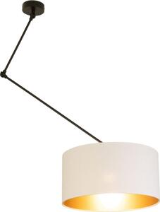 Lampadario LED regolabile a stelo GORTA 1xE27/60W/230V bianco/oro