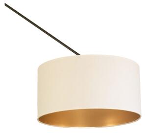 Lampadario LED regolabile a stelo GORTA 1xE27/60W/230V bianco/oro