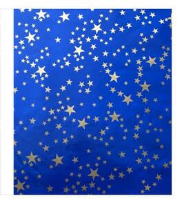 Tovaglia plastificata natalizia blu con stelle Blu 140X220