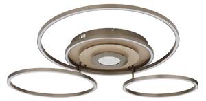 Globo 67824-60G - Plafoniera LED dimmerabile MILES 60W/230V 80,8x99,2 cm ottone + telecomando