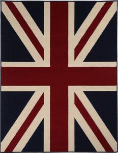 Tappeto arredo moderno 120x170 Tiffany London con bandiera UK