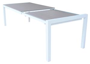 LOIS - set tavolo in alluminio cm 162/242x100x74 h con 6 sedute