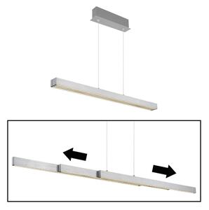 Globo 17016A - Lampadario LED dimmer touch a sospensione su cavo ETHAN 39W/230V 2700/4000/6000K cromo