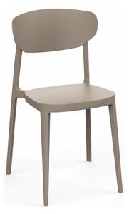 Sedia da giardino in plastica marrone chiaro Mare - Rojaplast