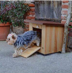 Cuccia per cani di piccola taglia da esterno in legno Baita 40 resistente ai raggi uv