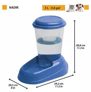 Distributore acqua per cani e gatti Nadir Blu 3 LT