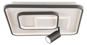 Brilagi - Plafoniera LED dimmerabile UNITY LED/75W/230V + 1x GU10/3W bianco/nero + telecomando