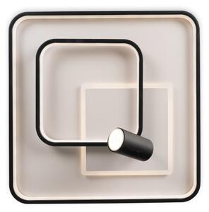 Brilagi - Plafoniera LED dimmerabile UNITY LED/75W/230V + 1x GU10/3W bianco/nero + telecomando