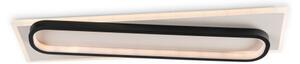 Brilagi - Plafoniera LED dimmerabile OUTLINE LED/52W/230V 15x60 cm bianco/nero + telecomando