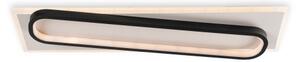 Brilagi - Plafoniera LED dimmerabile OUTLINE LED/52W/230V 15x60 cm bianco/nero + telecomando