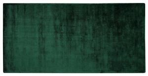 Tappeto tappetino Verde Viscosa 80 x 150 cm Tufted pelo corto Moderno Beliani