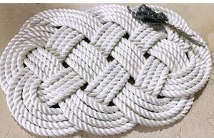 Tappeto in corda di gherlino bianca mis. 72x45