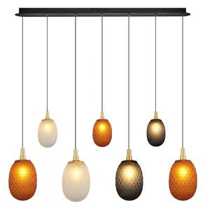 Lampadario a cavo CACTUS 7xG9/5W/230V rame/grigio/bianco
