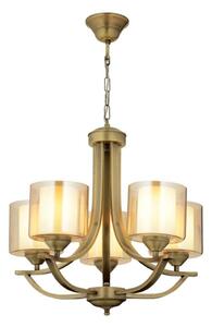 Lampadario a catena NOVARA 5xE27/40W/230V bronzo