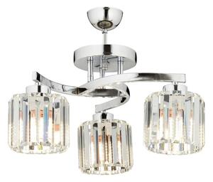 Plafoniera CRYSTALLINE 3xE27/40W/230V, cromo lucido