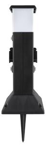 Brilagi - Lampada da esterno con 2 prese SCHUKO, 1x attacco E14 (max 15W), 230V, IP44, nera