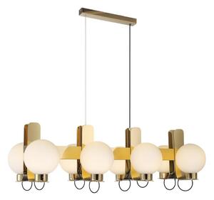 Lampadario a sospensione REGGIO 8xE27/40W/230V, oro
