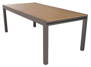 VIDUUS - set tavolo in alluminio cm 200/300x95x75 h con 8 sedute